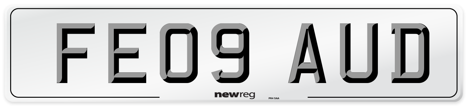 FE09 AUD Number Plate from New Reg
